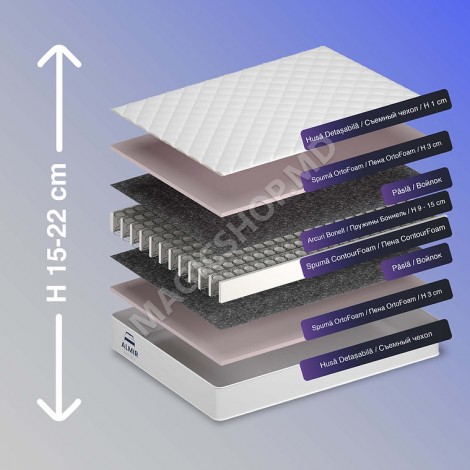 Saltea Magnolia - Confort 160x200x22 cm